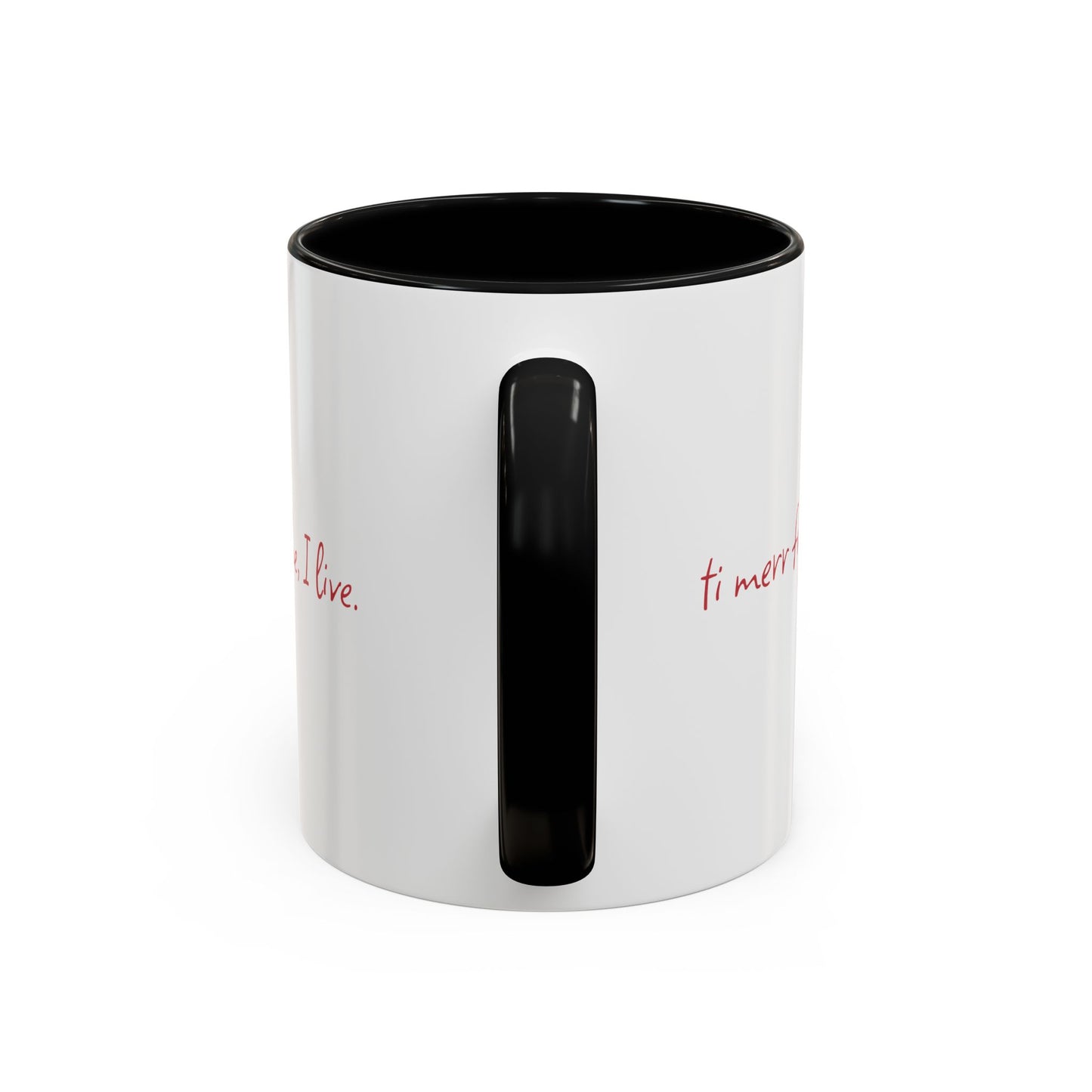 Albanian Quote "You breath, I live" Coffee/Tea Mug